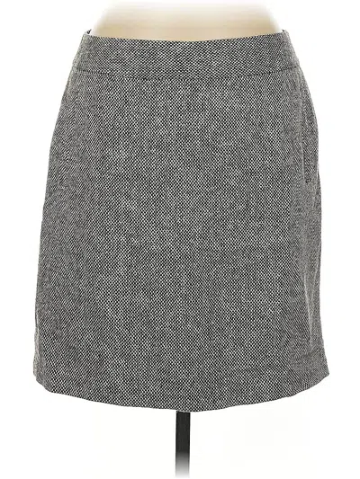 Pre-owned Banana Republic Wool Skirt In Gray