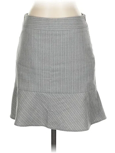 Pre-owned Banana Republic Wool Skirt In Gray