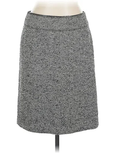 Pre-owned Banana Republic Wool Skirt In Gray