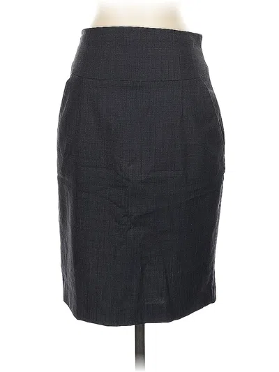 Pre-owned Banana Republic Wool Skirt In Gray