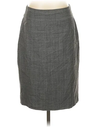 Pre-owned Banana Republic Wool Skirt In Gray