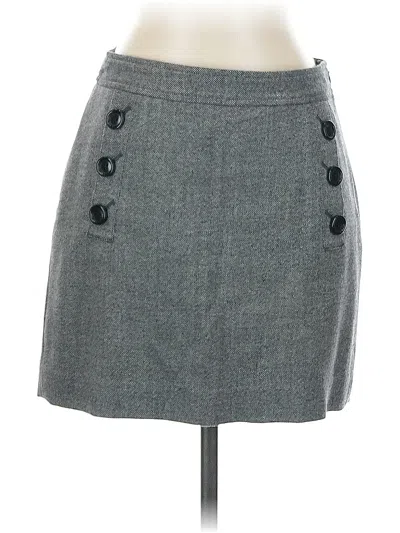 Pre-owned Banana Republic Wool Skirt In Gray