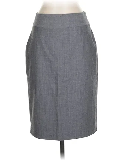 Pre-owned Banana Republic Wool Skirt In Gray