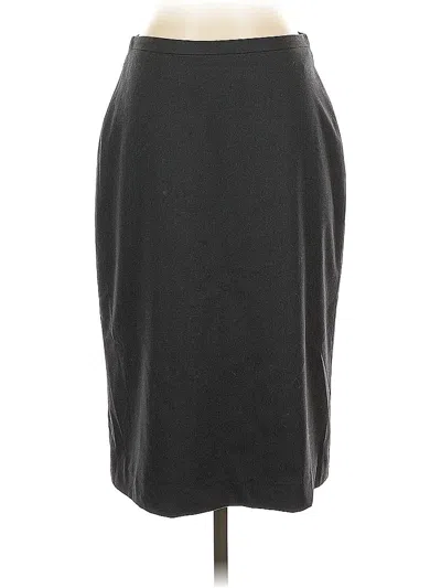 Pre-owned Banana Republic Wool Skirt In Gray