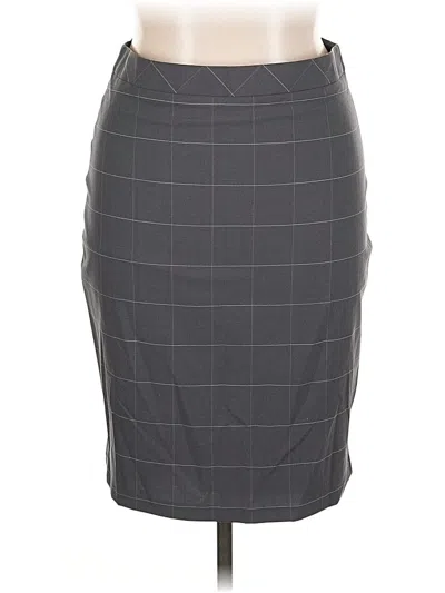 Pre-owned Banana Republic Wool Skirt In Gray