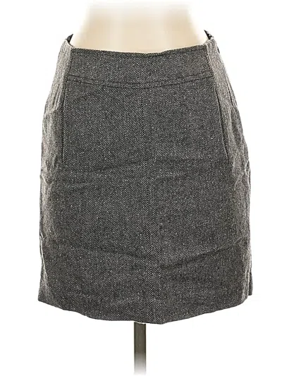 Pre-owned Banana Republic Wool Skirt In Gray