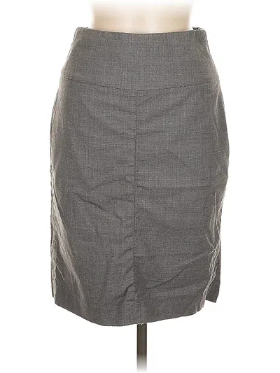 Pre-owned Banana Republic Wool Skirt In Gray