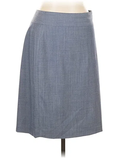 Pre-owned Banana Republic Wool Skirt In Gray