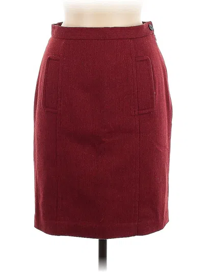 Pre-owned Banana Republic Wool Skirt In Red