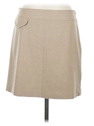 Pre-owned Banana Republic Wool Skirt In Tan