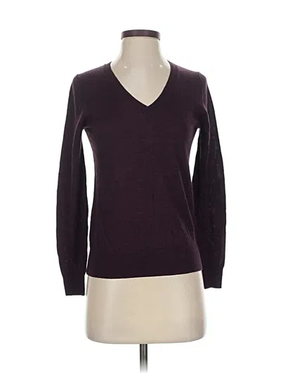 Pre-owned Banana Republic Wool Sweater In Burgundy