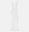 Bananhot Adel Sheer Lace Maxi Dress In White