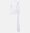 Bananhot Aiden Draped Minidress In White
