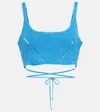 Bananhot Alma Crochet Top In Royal Blue