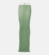 Bananhot Alma Sequined Maxi Skirt In Sage Green Sequin Knit
