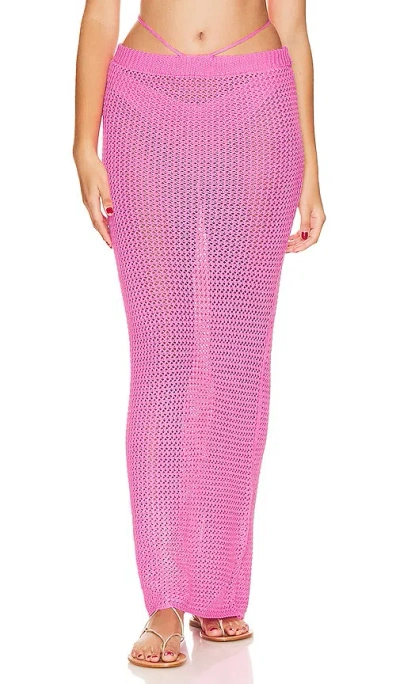 Bananhot Alma Skirt In Hot Pink