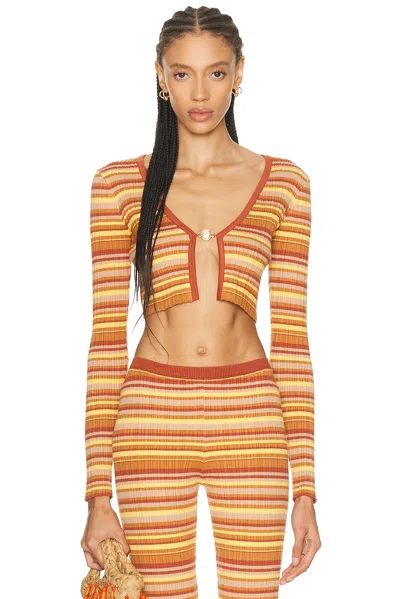 Bananhot Ann Cardigan In Orange