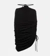 Bananhot Ariel Ruched Midi Skirt In Black