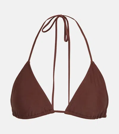 Bananhot Bell Bikini Top In Chocolate Brown