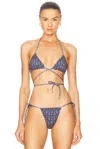 Bananhot Bell Bikini Top In Dark Royal