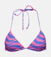 Bananhot Bell Triangle Bikini Top In Multicoloured