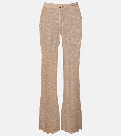 Bananhot Bia Wide-leg Pants In Brown