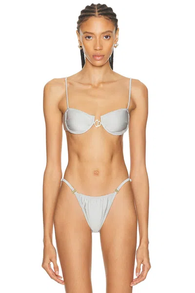 Bananhot Cannes Bikini Top In Gray