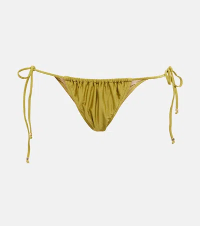 Bananhot Cherry Ruched Bikini Bottoms In Pascalo