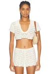 Bananhot Coco Shirt In Knitted White