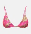 Bananhot Emi Triangle Bikini Top In Multicoloured