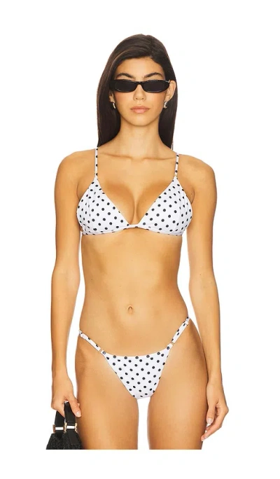 Bananhot Emi Triangle Bikini Top In White