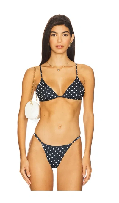 Bananhot Emi Triangle Bikini Top In Blue