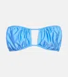 Bananhot Emma Cut-out Bikini Top In Blue