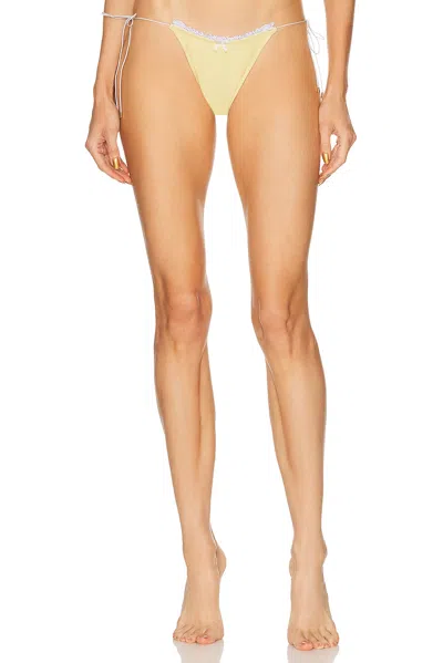 Bananhot Flora Bikini Bottom In Yellow