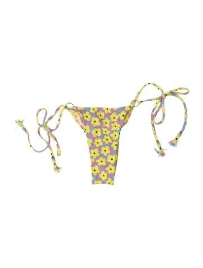 Pre-owned Bananhot Floral Print Bottoms In Multicolor