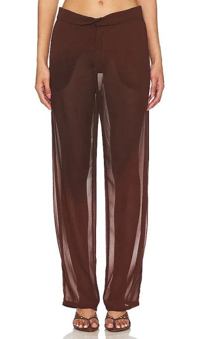 Bananhot Gino Pants In Dark Brown