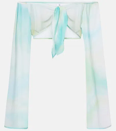 Bananhot Grace Semi-sheer Off-shoulder Top