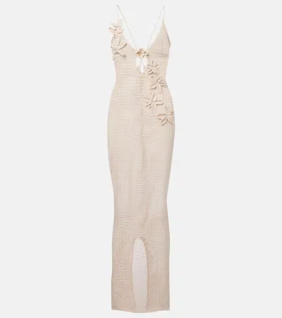 Bananhot Hilsa Open-knit Lamé Beach Cover-up