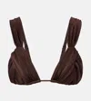 Bananhot Iris Draped Bikini Top In Multi