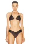 Bananhot Jasmin Bikini Top In Dark Brown
