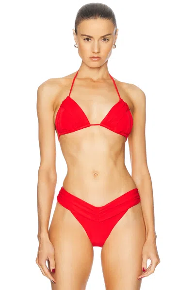 Bananhot Jasmin Bikini Top In Red Fire