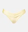 Bananhot Jasmin Low-rise Bikini Bottoms In Yellow