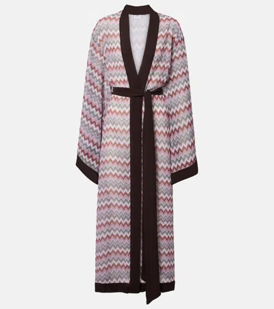 Bananhot Jim Chevron Cotton Beach Cover-up In Multi