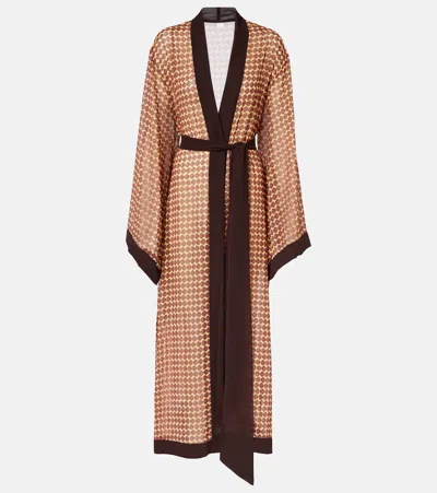 Bananhot Jim Printed Beach Cover-up In Brown