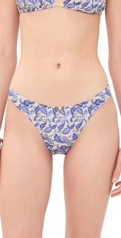 Bananhot Jussy Bikini Bottoms Blooming Paisley In Blue