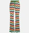 Bananhot Kim Crochet Cotton-blend Straight Pants