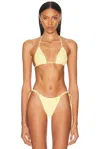 Bananhot Kyma String Bikini Top In Yellow In Yellow