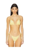 Bananhot Kyma Bikini Top In Daisy Yellow