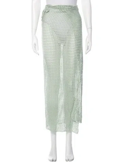 Pre-owned Bananhot Lace Pattern Cover-up W/ Tags In Green
