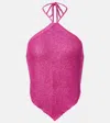 Bananhot Liz Knitted Sequined Halterneck Top
